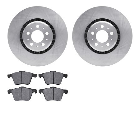 DYNAMIC FRICTION CO 6602-27171, Rotors with 5000 Euro Ceramic Brake Pads 6602-27171